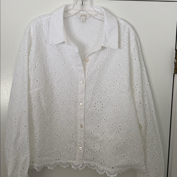 Lilly Pulitzer Singrid Eyelet Top - Picture 5 of 8